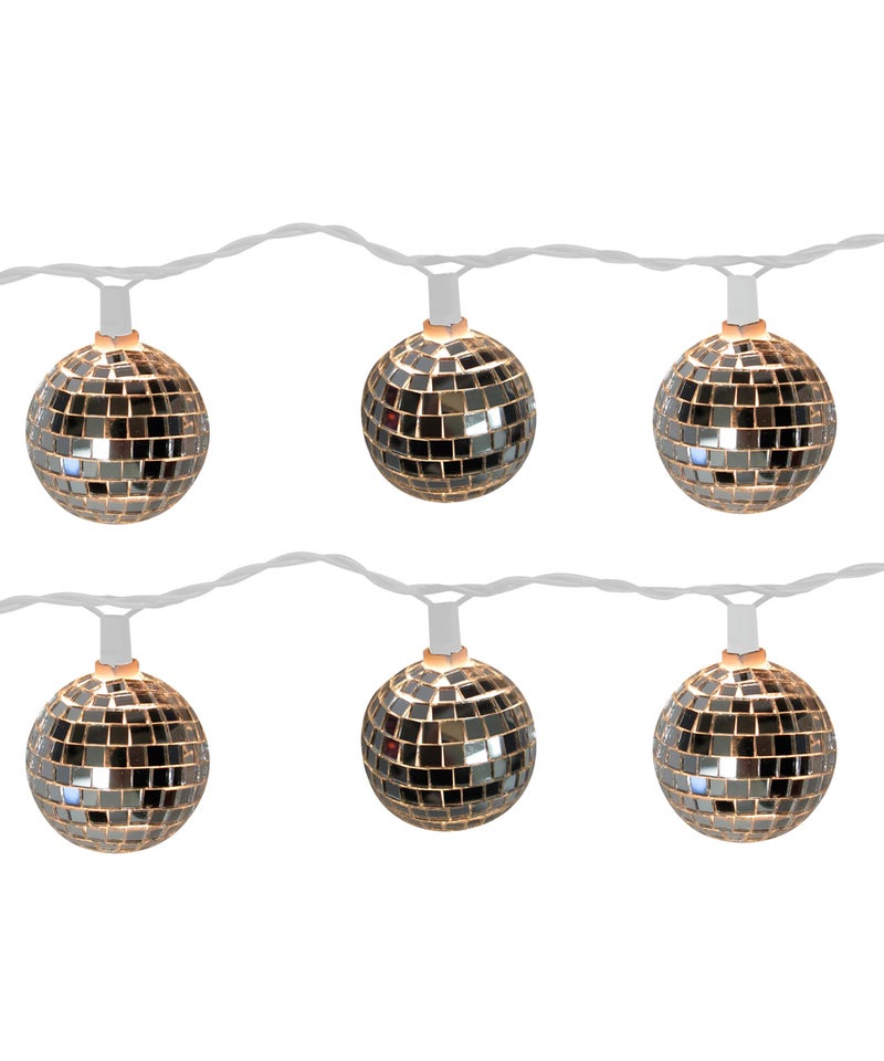 Brite Star 11 ft Disco Ball String Lights - Novelty Christmas Lights with 10 Count Lights for Home, Room Décor - Image 4