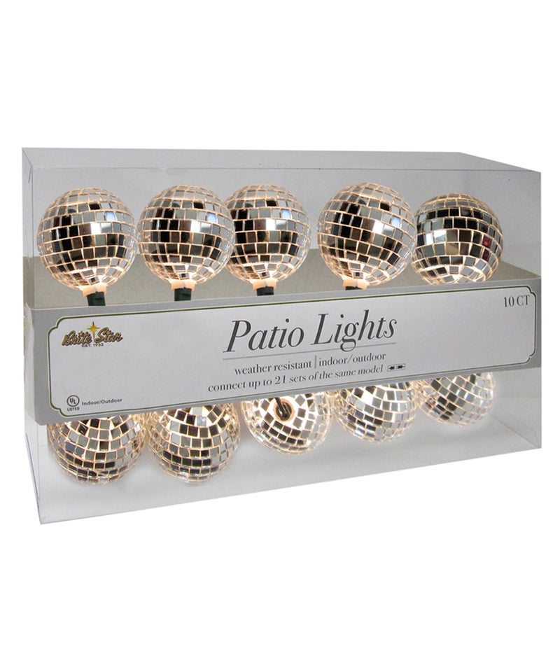 Brite Star 11 ft Disco Ball String Lights - Novelty Christmas Lights with 10 Count Lights for Home, Room Décor - Image 2