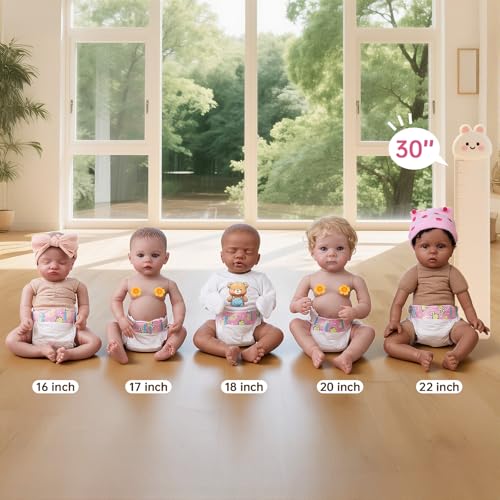 CHAREX Baby Doll Diapers Pack - 10 Pieces Reborn Dolls Diapers Refill, Baby Alive Diapers, 16-24 Inch Baby Doll Accessories Newborn Dipaers Reusable - Image 4