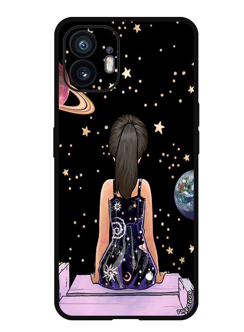 Theodor Protective Case Anti Scratch Shock Proof Bumper Cover For Nothing Phone (2) Girl Watching Star - Image 1
