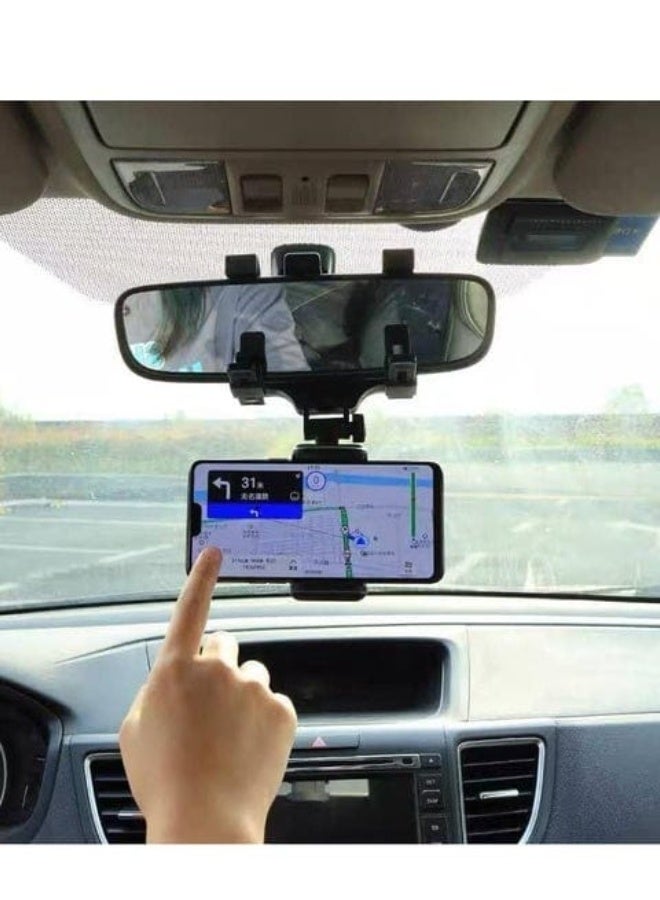Car Mirror Mount Phone Holder Fits All Phones - Image 1