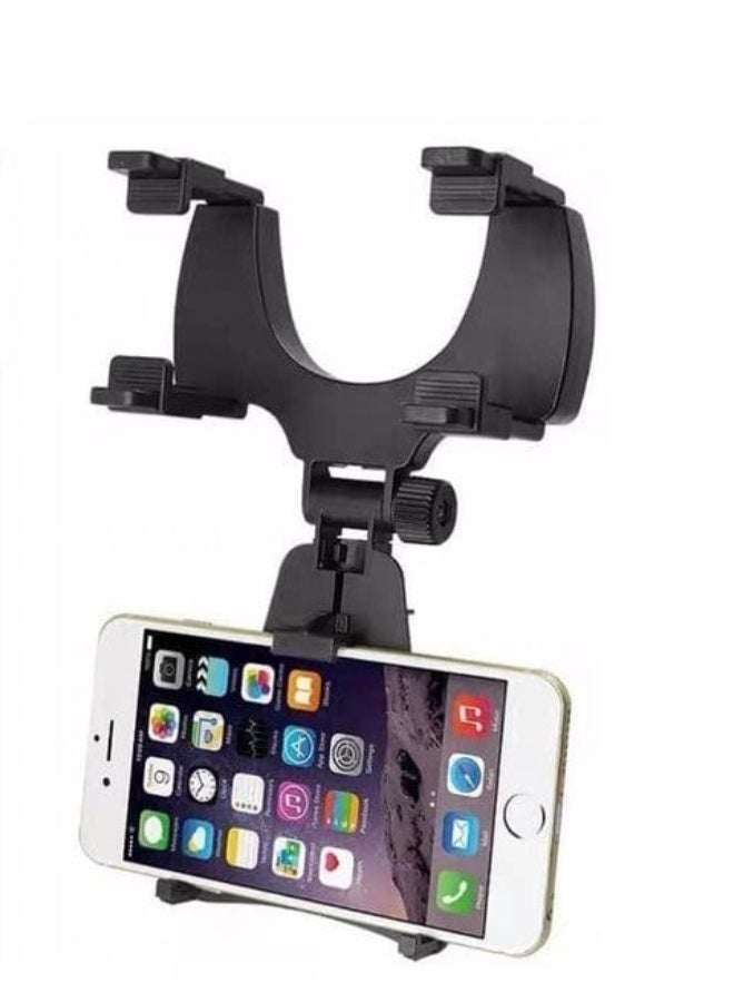 Car Mirror Mount Phone Holder Fits All Phones - Image 3