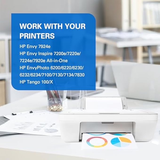 303XL REPLACEMENT FOR HP 303 PRINTER CARTRIDGES XL FOR HP ENVY PHOTO 6200 6230 7830 6232 6220 7130 7134 6234 7832 (BLACK COLOUR) - Image 3