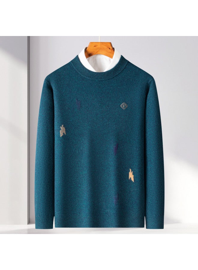 Fapai Mid-weight Wool Sweater For Winter Warmth, Fashionable And Comfortable Pullover Round Neck Sweater - Image 3