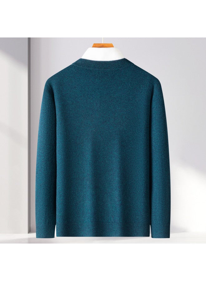 Fapai Mid-weight Wool Sweater For Winter Warmth, Fashionable And Comfortable Pullover Round Neck Sweater - Image 4
