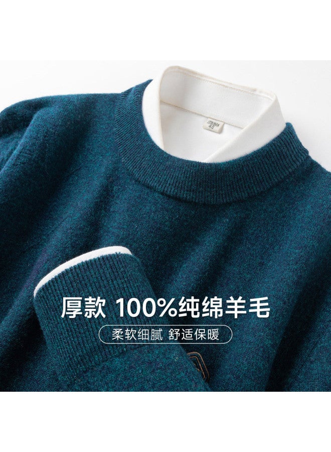 Fapai Mid-weight Wool Sweater For Winter Warmth, Fashionable And Comfortable Pullover Round Neck Sweater - Image 2