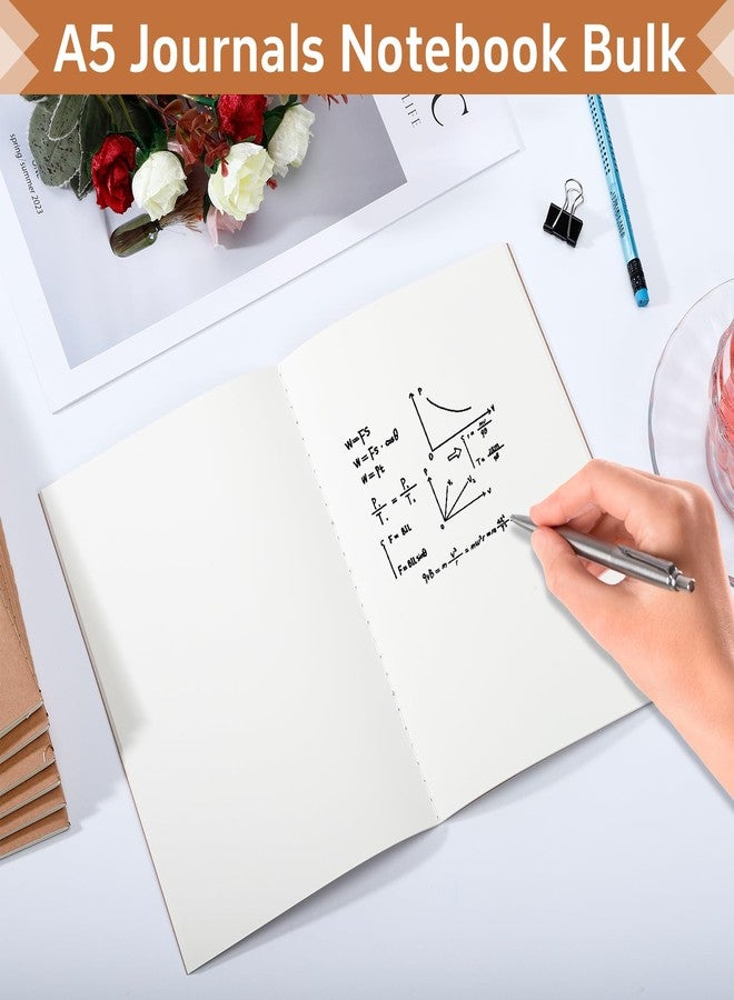 مجموعة دفاتر كرافت فارغة من IJRPLM، 24 دفترًا، مقاس 5.5 × 8.3 بوصة، مجموعة دفتر يوميات سفر، دفتر كرافت A5 للرسم والكتابة، ورق غير مسطر، 60 صفحة (30 ورقة)، دفاتر يوميات للمسافرين والطلاب والمكاتب - Image 4
