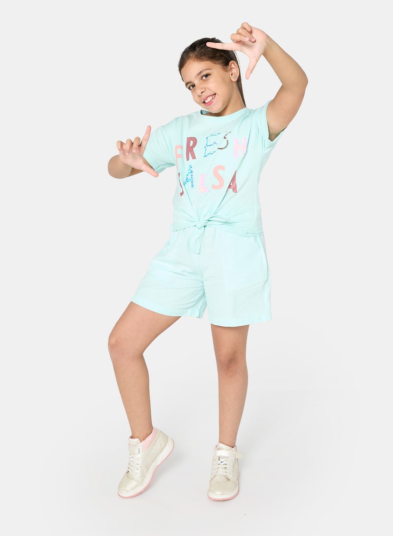 Panco Girls JUNGLE Sequined Front T-shirt - Image 4