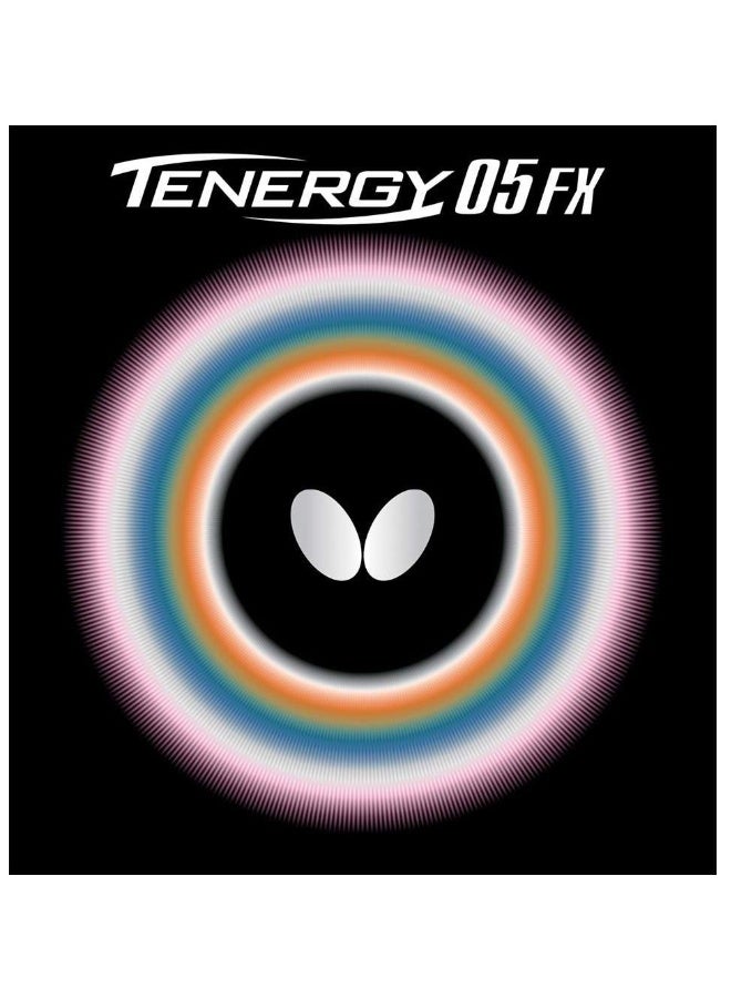 BUTTERFLY Tenergy 05 Fx Table Tennis Rubber Inverted Professional Table Tennis Rubber Red (2.1mm) 4906901125551 - Image 1