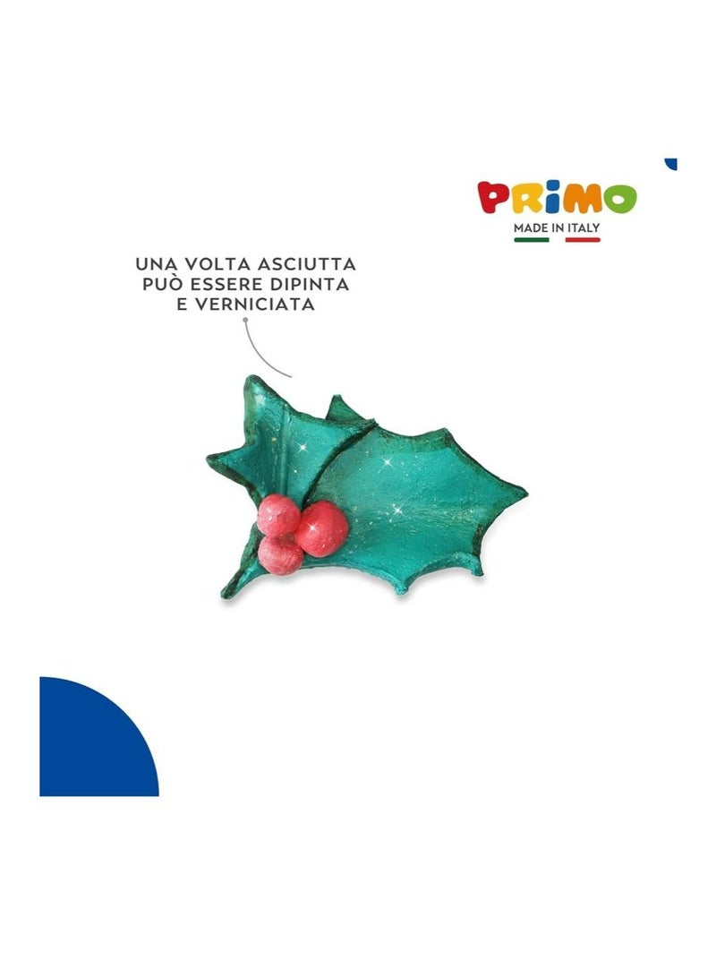 بريمو عبوة طين بريمو الجاف بالهواء،صلصال أخضر لماع، ٢٥٠ غرام، نشاط خالٍ من الشاشات للأطفال، ينمي المهارات الحركية الدقيقة، ويعزز النمو الحسي، يجف ليصبح صلبًا، طين تشكيل، غير سام، للاستخدام في المنزل أو الفصل الدراسي - Image 4