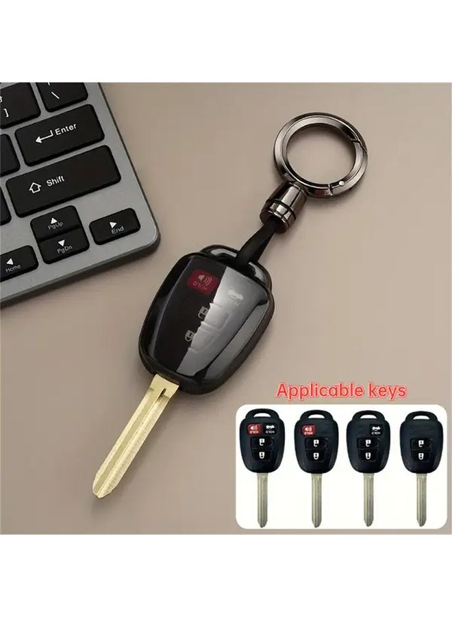 Transparent Black TPU Anti Drop Protective Cover for Car Keys 2009 2019 Models - Image 1