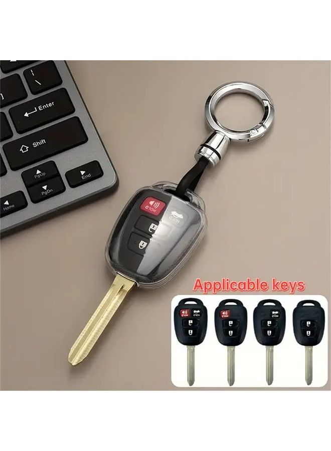 Transparent Black TPU Anti Drop Protective Cover for Car Keys 2009 2019 Models - Image 4