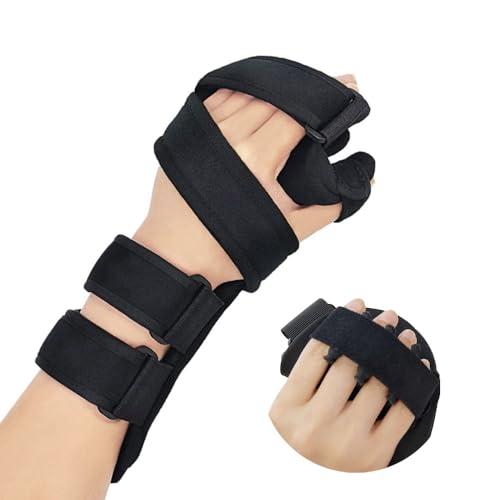 OSK Soft Functional Resting Hand Splint for Flexion Contractures - Stroke Hand Brace by Restorative Medical - Corrective, Supportive Brace for Correction, Comfort & Pain Relief (Small, Left) - Image 1