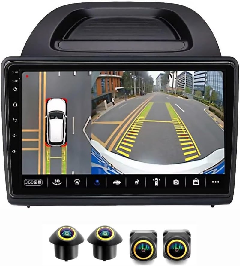 فيريكس راديو ستيريو لسيارة فورد إيكو سبورت بشاشة أندرويد 2018-2021 مع كار بلاي لاسلكي، أندرويد أوتو، نظام تحديد المواقع العالمي (GPS)، واي فاي، بلوتوث، معالج رقمي (4 كاميرات + 32 جيجابايت 360D) - Image 1