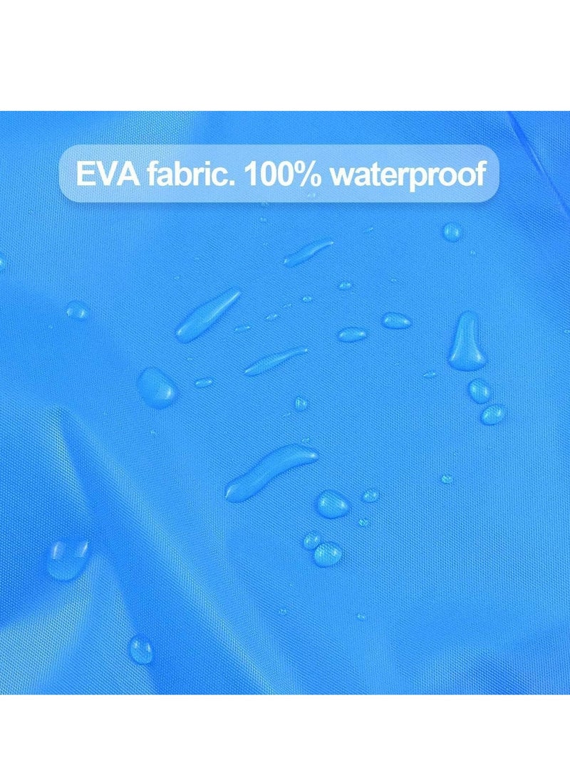 إسكدنيا عباءات مطر قابلة لإعادة الاستخدام بغطاء رأس ورباط رباط - مقاومة للماء وخفيفة الوزن - Image 4