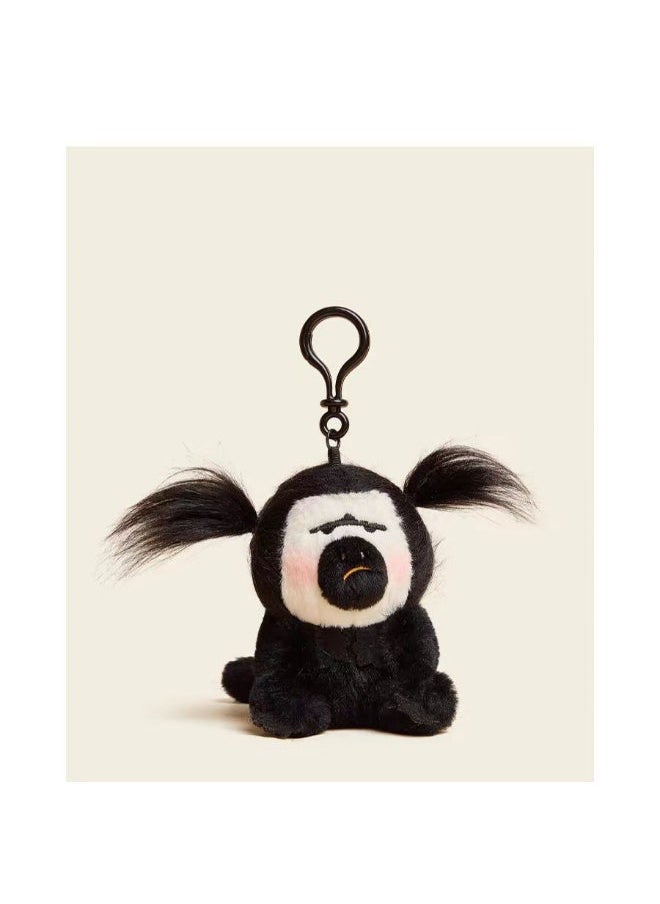 NIBEMINENT - White Face Monkey Plush Doll Keychain - Adorably Ugly Healing Stuffed Toy - Image 1
