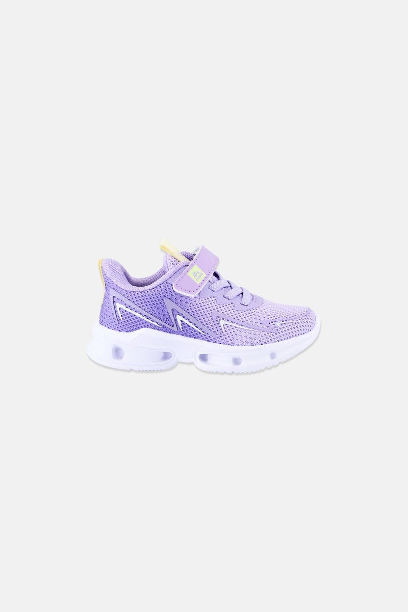 RBX Toddlers Girl Brand Logo Velcro Closure Outdoor Shoes, Purple - Image 4