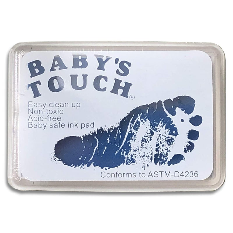 Baby's Touch Baby Safe Reusable Hand & Foot Print Ink Pads - Blue - Image 5