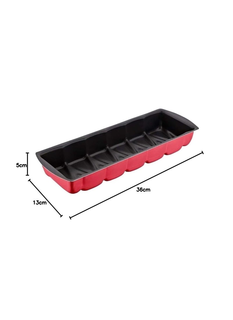 Generic - Aluminum Rectangle Cake Mold Size 36 Unique Design Non-Stick - Image 1