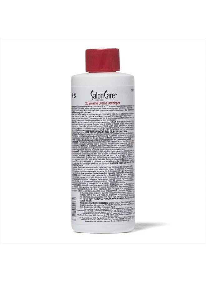 Salon Care 20 Volume Creme Developer, 4 Oz  - Image 2