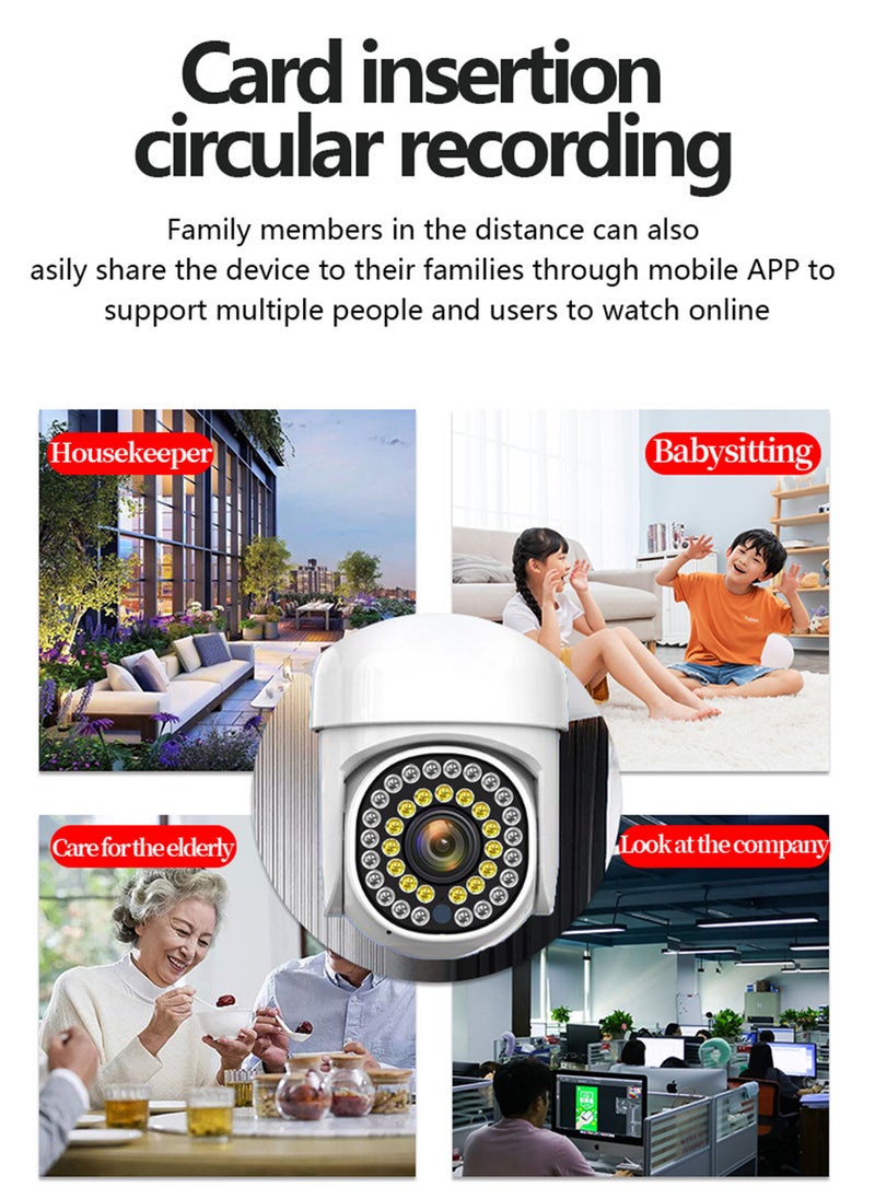 Sharpdo 360° WIFI Monitor Camera, Smart Home Security Camera Hd Indoor and Outdoor  - Image 5
