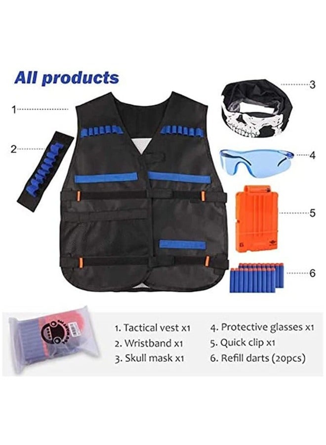 Beauenty Kids Tactical Vest Kit for Nerf Guns N-Strike Elite Series - Image 2