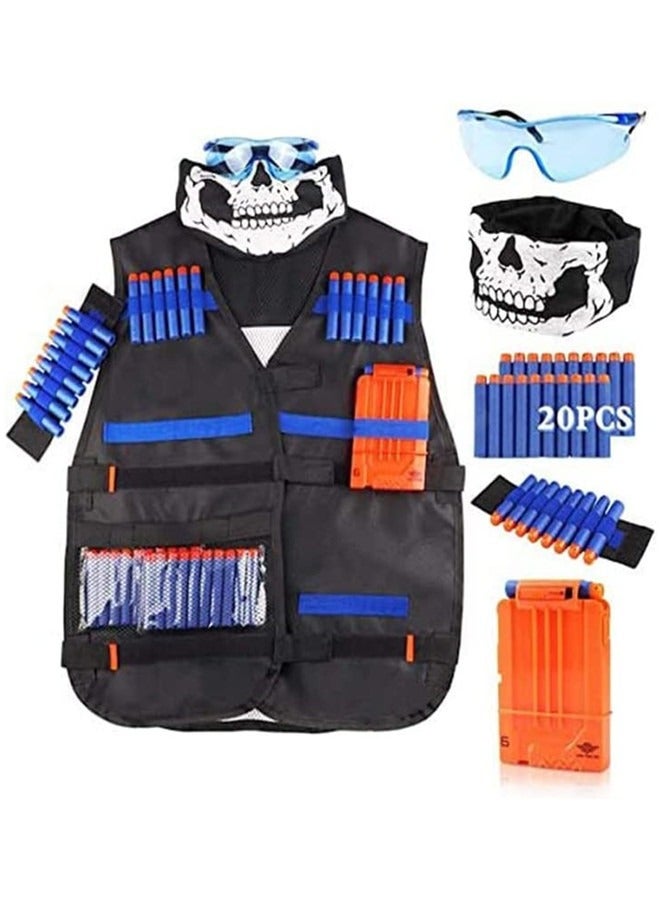 Beauenty Kids Tactical Vest Kit for Nerf Guns N-Strike Elite Series - Image 1