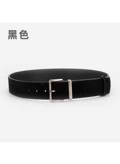 Womens Matte Suede Belt for Jeans Dresses 47022-black