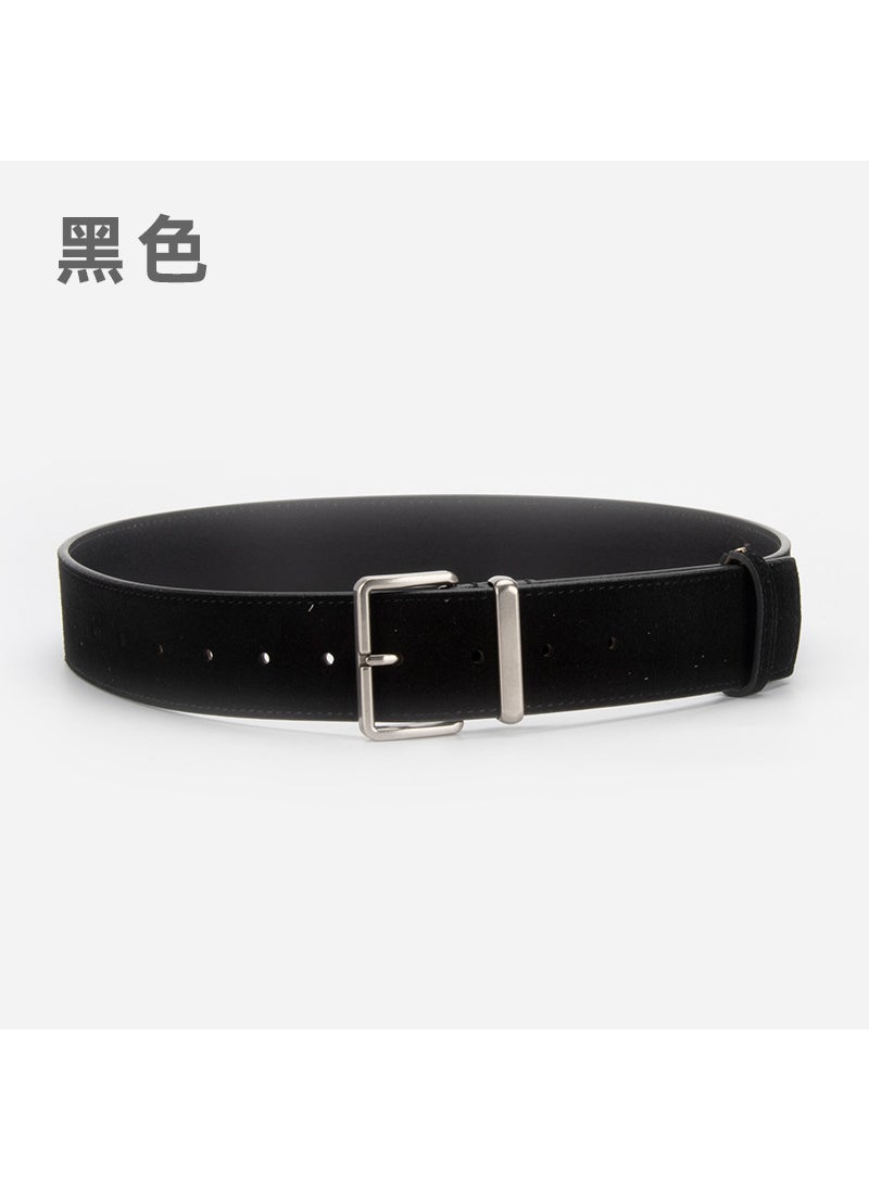 Generic - Womens Matte Suede Belt for Jeans Dresses 47022-black - Image 1
