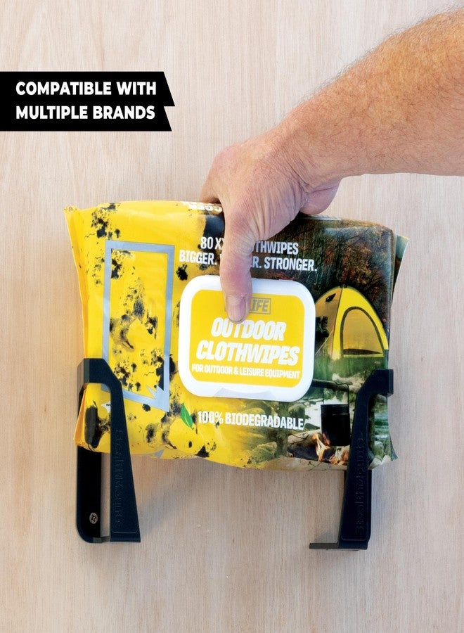 StealthMounts Wipe Holder – 2 Pack Wall Mount Wipe Dispensers & Storage Racks for Workshop, Garage & Cleaning Stations – Made in The UK - Image 5