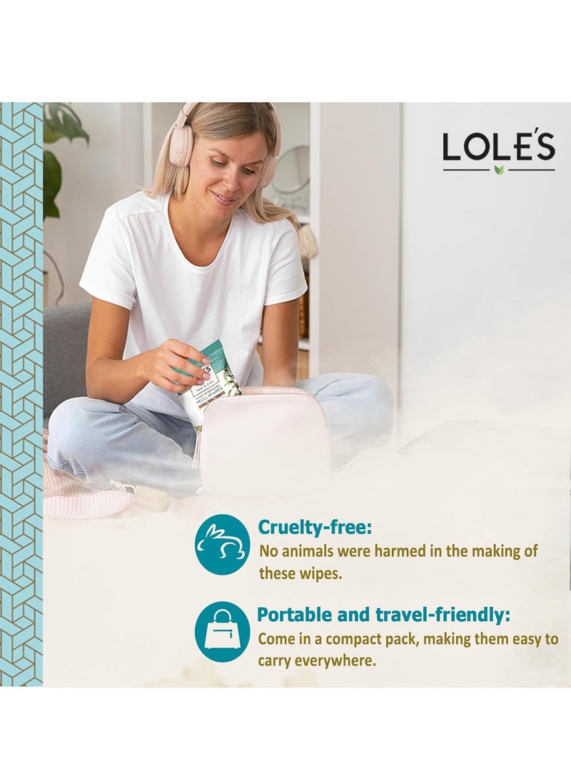 Lole's Makeup Remover Wet Wipes Cleansing Original, Pack of 2 x 25 Wipes - Image 5