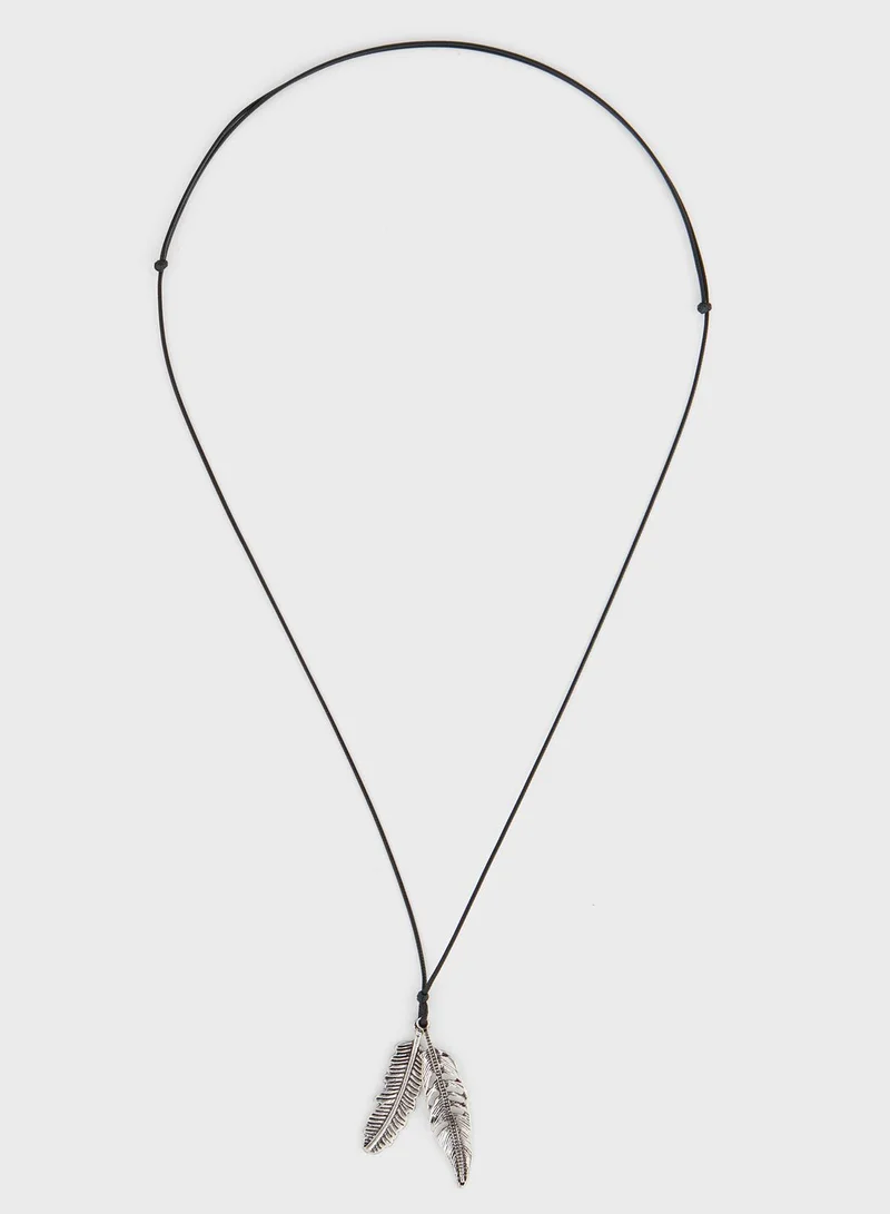 سفنتي فايف Feathers Adjustable Cord Necklace