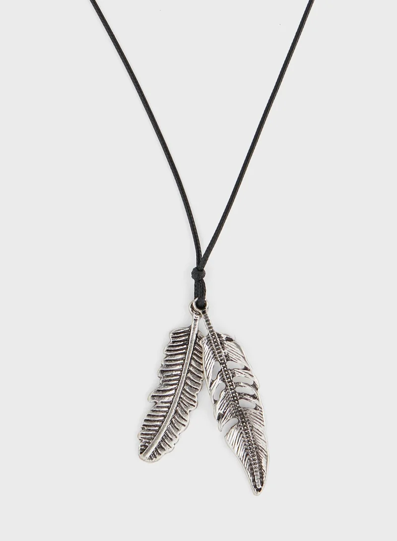 سفنتي فايف Feathers Adjustable Cord Necklace