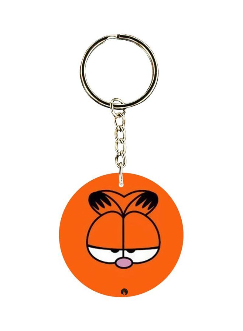 RKN Cartoon Cat Printed Double Sided Keychain