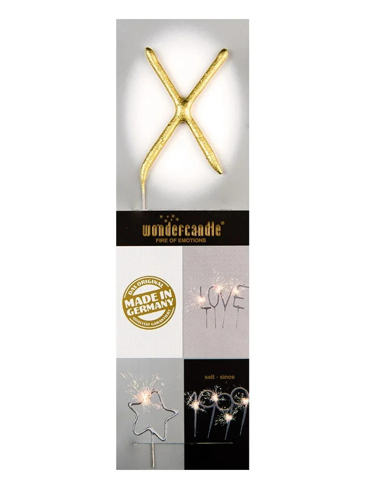 Wondercandle Gold Sparkler Candle X