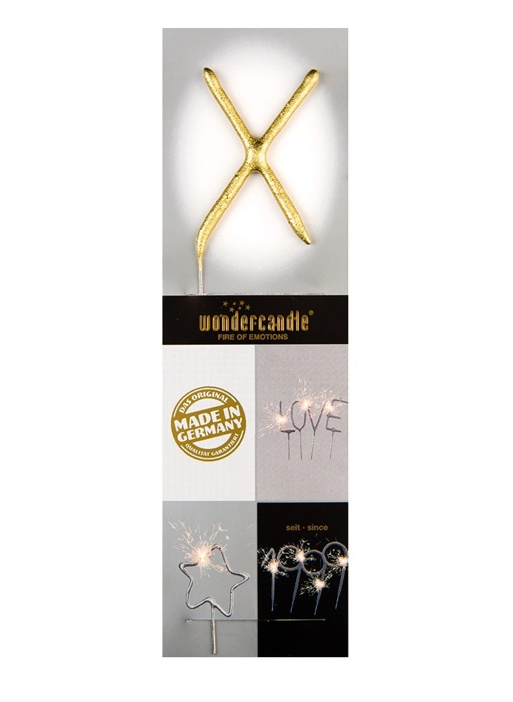 Wondercandle - Gold Sparkler Candle X - Image 1