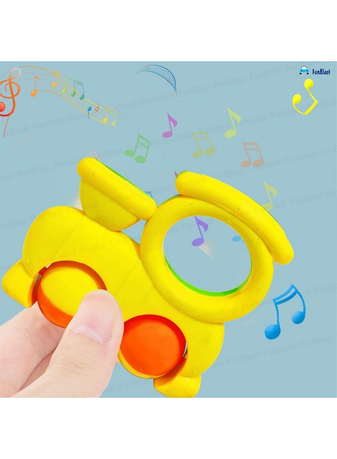 فنبلاست خشخيشة FunBlast للأطفال - عبوة من 5 قطع خشخيشة للأطفال، لعبة للأطفال حديثي الولادة، ألعاب أطفال - متعددة الألوان - Image 5