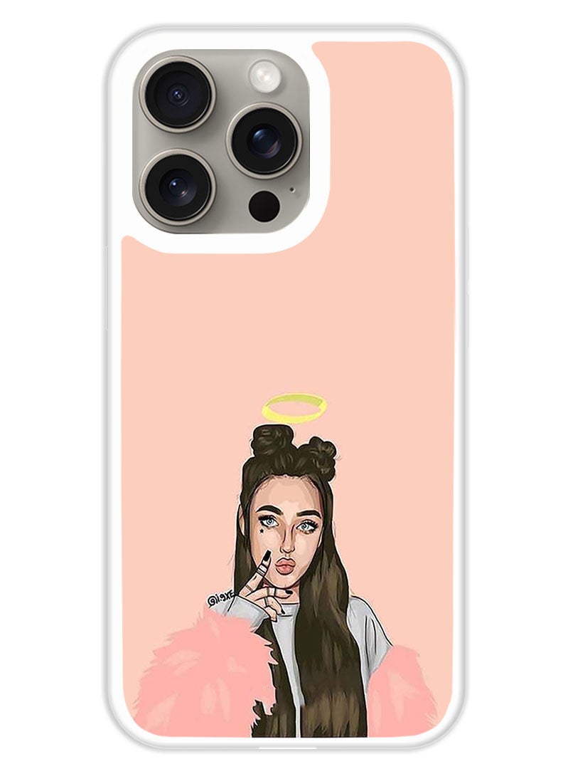 Theodor Protective Case Cover For APPLE IPHONE 15 Pro Princess (White Bumper) - Image 1