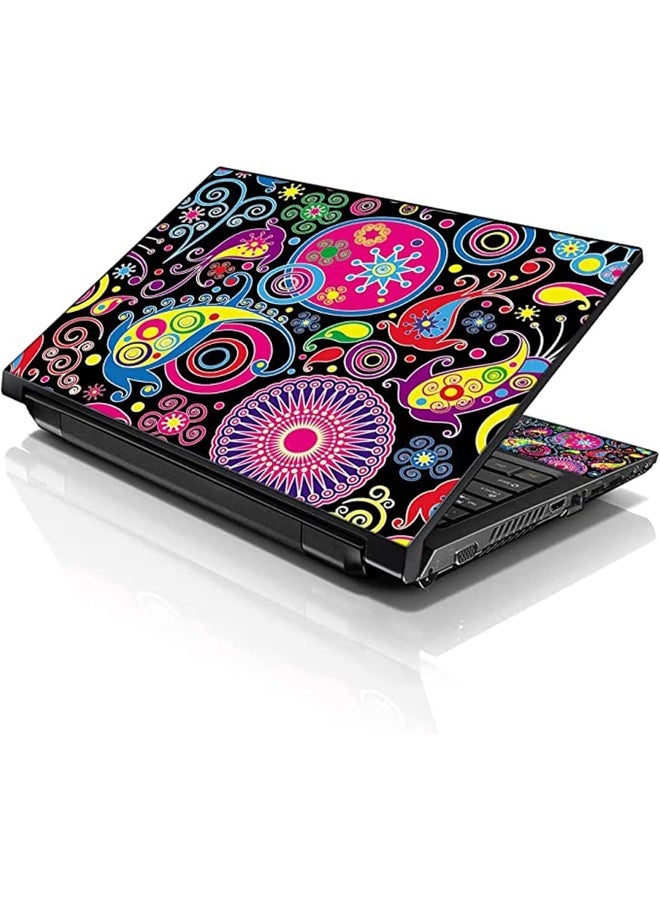 Home Trove Lss 15 15.6 Inches Laptop Notebook Skin Sticker With 2 Wrist Pads - Reusable Cover Protector Vinyl Sticker Cover Decal Fits 13" - 16" Hp Asus Acer Samsung - Art Design  - Image 1