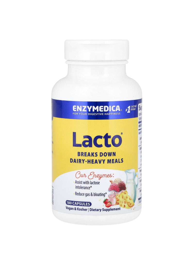 ENZYMEDICA Lacto, 180 Capsules