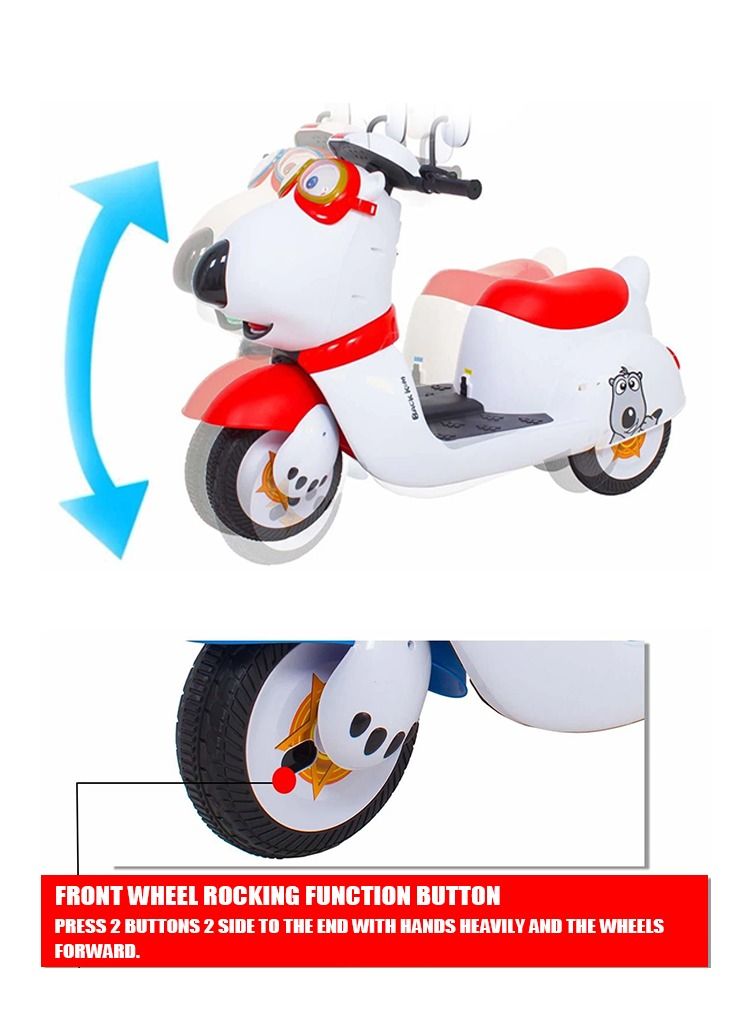 أميرتير دراجة كهربائية ثلاثية العجلات 3 في 1 للأطفال - استمتع بتجربة المغامرة القصوى - Image 2