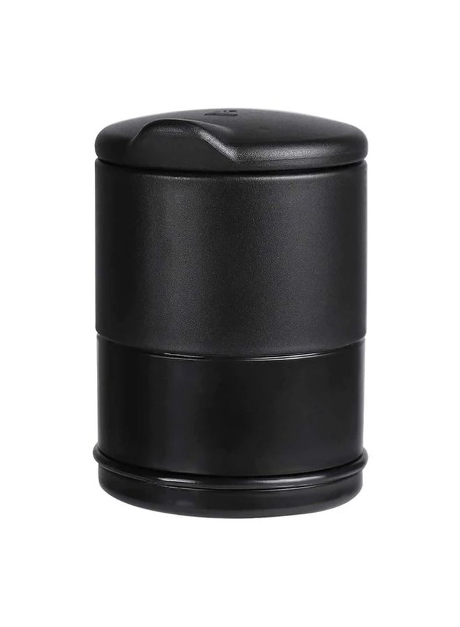 Black Car Ashtray With Lid Odor Blocking Multi Use Trash Bin Coin Storage For All Vehicles - Image 5