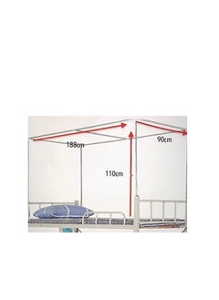 XiuWoo Bed Canopy Tents Curtain Blackout Curtain Single Bed Tent Curtain Student Shading Cloth Bed Canopy Mosquito Net Student Sleep Privacy Protection  - Image 4