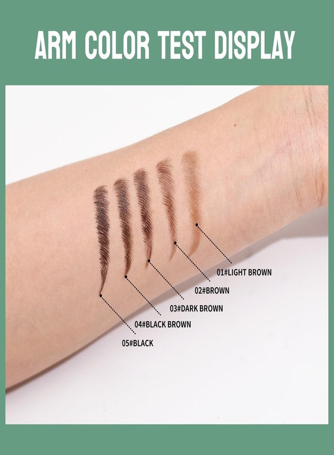 W3W Microblading Eyebrow Pen, 4 Tip Precise Microblade Eyebrow Pencil That Looks Like Hair, Waterproof Natural Eye Brow Pencils for Women, Non Dry Out and Last All Day (Black Brown) - Image 2