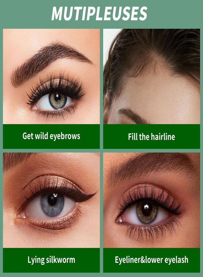 W3W Microblading Eyebrow Pen, 4 Tip Precise Microblade Eyebrow Pencil That Looks Like Hair, Waterproof Natural Eye Brow Pencils for Women, Non Dry Out and Last All Day (Black Brown) - Image 5