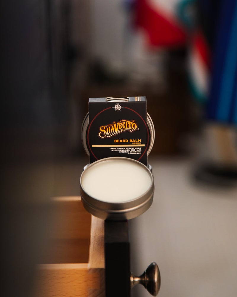 Suavecito Original Scent Beard Balm 1.5 oz Can - No Flaking, Eliminates Dryness & Itchiness - Conditions, Nourishes, Hair & Skin - Image 3