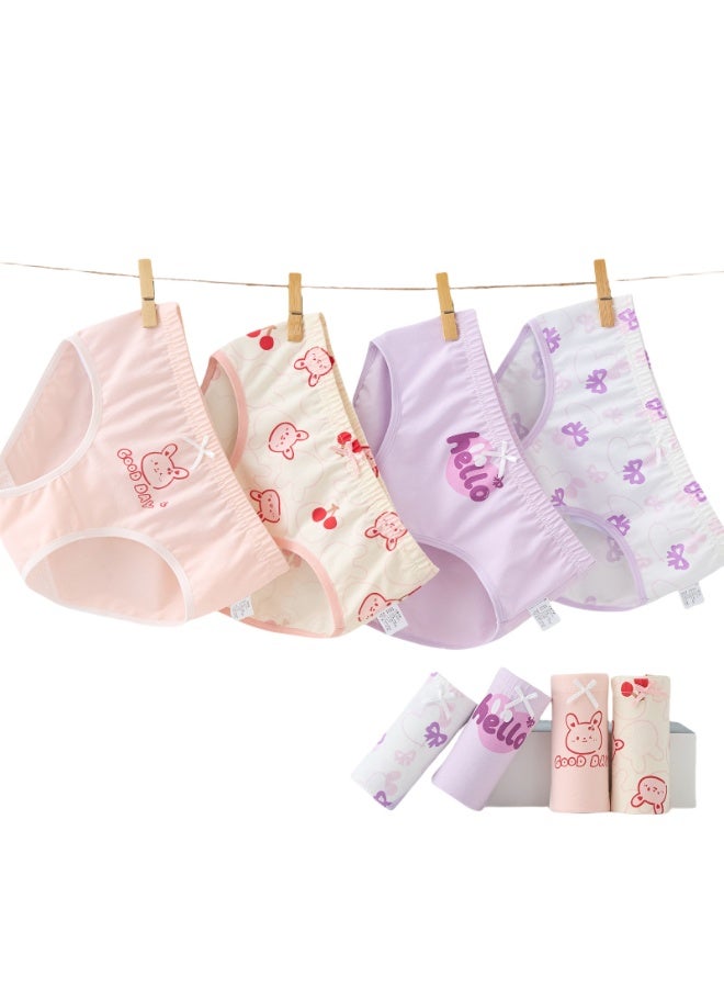 KUYING New Comfortable Skin friendly Breathable Underwear Set 0f 4