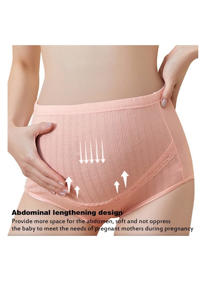 Women's  Knickers, Maternity Knickers, 6 Pcs Pregnancy Panties, High Waist Underwear Knickers, Shorts, Pants Belly Support Maternity (XL)