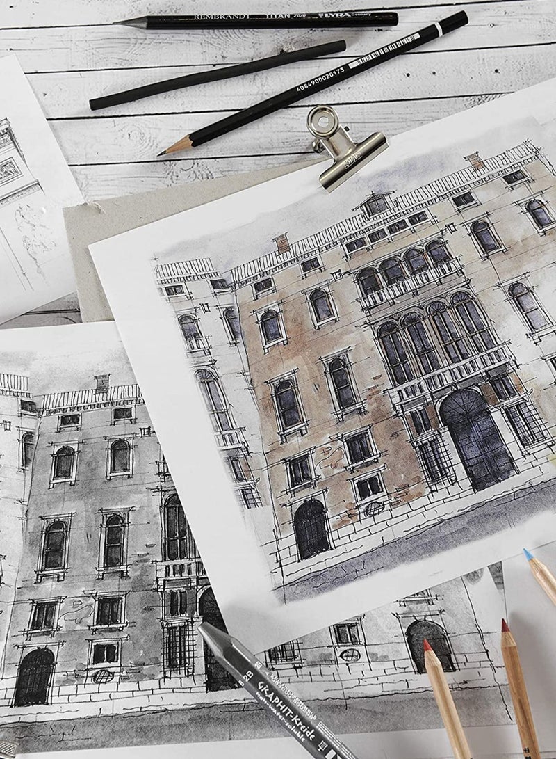 Captaintech A4 Sketch Book Spiral-Bound Universal Artist Paper Pad Watercolor Notepad For Painting Drawing Diary Creative Notebook Gift for Kids - Image 3