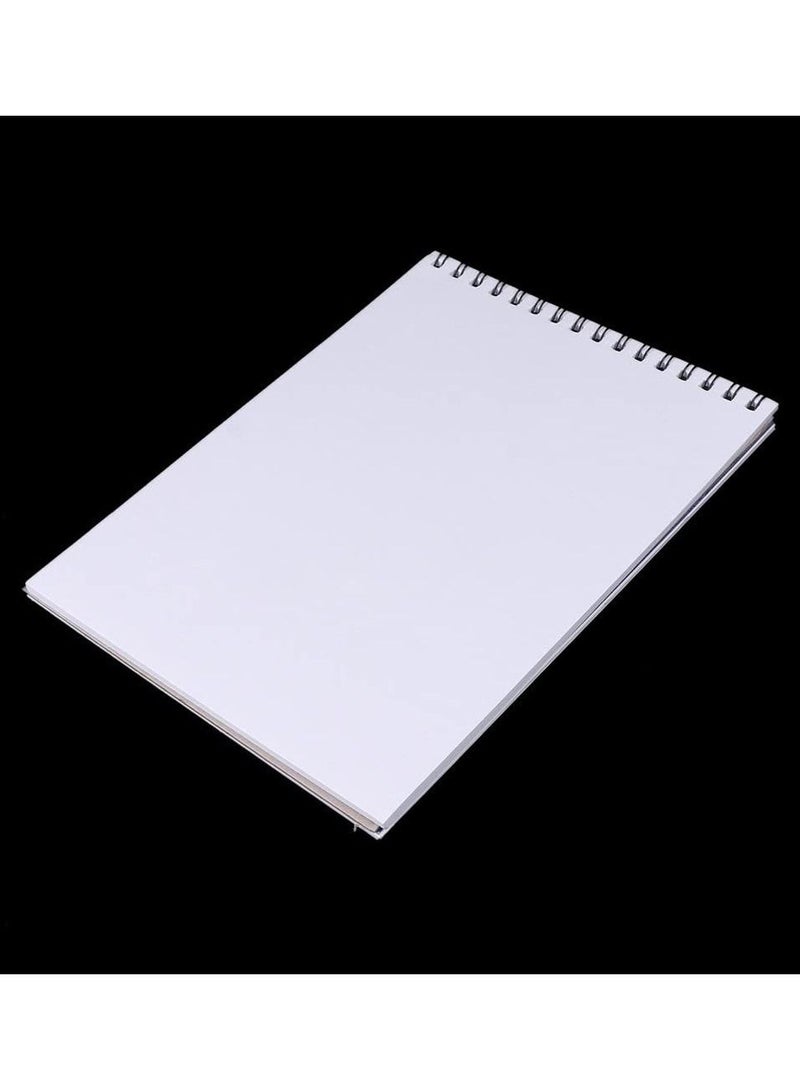 Captaintech A4 Sketch Book Spiral-Bound Universal Artist Paper Pad Watercolor Notepad For Painting Drawing Diary Creative Notebook Gift for Kids - Image 5